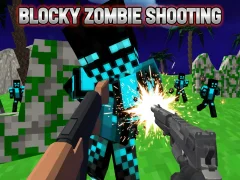 Mchezo Blocky Zombie Shooting online
