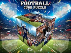 Mchezo Football Cube Puzzle online