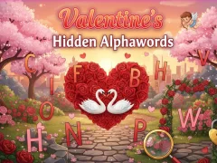 Mchezo Valentine's Hidden Alphawords online