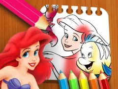 Mchezo The Little Mermaid Coloring Book online