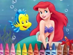 Mchezo 4GameGround Little Mermaid Coloring online