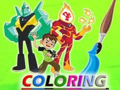 Mchezo Ben 10 Coloring online