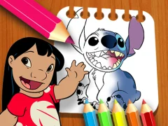 Mchezo Lilo and Stitch Coloring Book online
