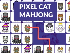Mchezo Pixel cat mahjong online