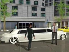 Mchezo Limo Taxi Driving Simulator: Limousine Car Games online