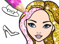 Mchezo Fashion Coloring Book Glitter online