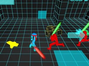 Mchezo Stickman Neon Upanga Kupambana online