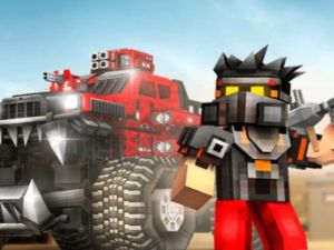 Mchezo Magari ya blocky: Vita vya gari online