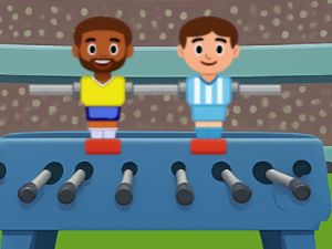 Mchezo Kick Pong Jedwali Soka online