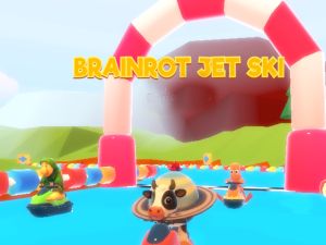 Mchezo Mashindano ya Brainrot Jet Ski online