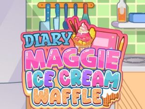 Mchezo Diary Maggie: Ice cream Waffle online