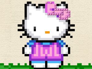Mchezo Hello Kitty Cross Stitch online