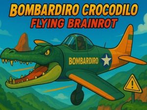 Mchezo Bombardiro Crocodilo kuruka Brainrot online