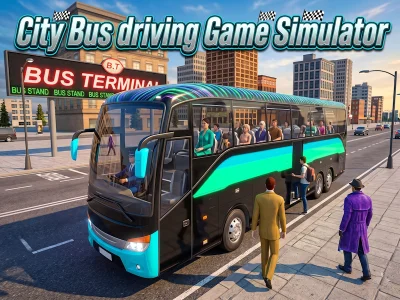 Mchezo City Bus driving Game Simulator online