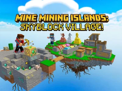 Mchezo Mine Mining Islands: Skyblock Village! online