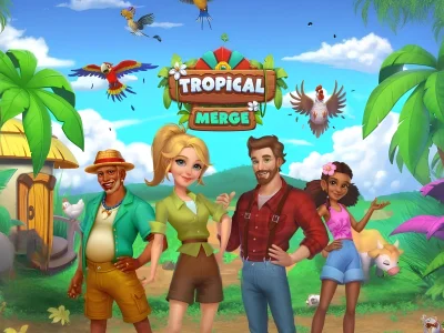 Mchezo Tropical Merge online
