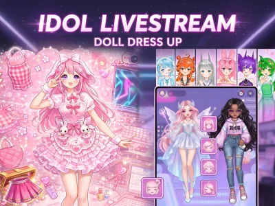Mchezo Idol Livestream: Doll Dress Up online