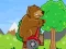 Mchezo Bear on a Scooter online