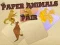 Mchezo Paper Animals Pair online
