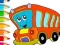 Mchezo Coloring Book: Bus online