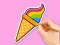 Mchezo Coloring Book: Rainbow Ice Cream online