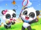 Mchezo Jigsaw Puzzle: Baby Panda Spring Outing online