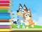 Mchezo Coloring Book: Bluey And Bingo Holiday online