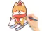Mchezo Coloring Book: Skiing Puppy online