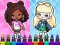 Mchezo Coloring Book: Aha World Sporty Girl online