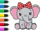 Mchezo Coloring Book: Elephant online