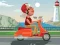 Mchezo City Scooter Ride Coloring online