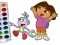 Mchezo Dora The Explorer Coloring Book online