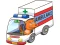 Mchezo Cartoon Ambulance Puzzle online