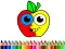 Mchezo Back To School: Apple Coloring Book online