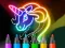 Mchezo Learn to Draw Glow Cartoon online