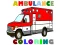 Mchezo Ambulance Trucks Coloring Pages online