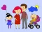 Mchezo Happy Family Coloring Book online