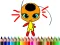 Mchezo Back To School: Dotted Girl Coloring online