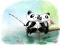 Mchezo Pandas Slide online
