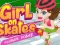 Mchezo Girl on Skates: Flower Power online