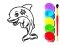 Mchezo Dolphin Coloring Book online