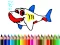 Mchezo Back To School: Shark Coloring Book online