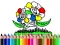 Mchezo Back to School: Flowers Coloring online