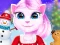 Mchezo Cat Girl Christmas Decor Game online