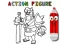 Mchezo Back To School: Action Figure Coloring online