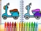 Mchezo Cute Bike Coloring Book online