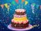 Mchezo Birthday cake puzzle online