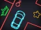 Mchezo Neon Car Puzzle online