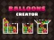 Mchezo Balloons Creator online