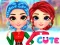 Mchezo Rainbow Girls Christmas Outfits online